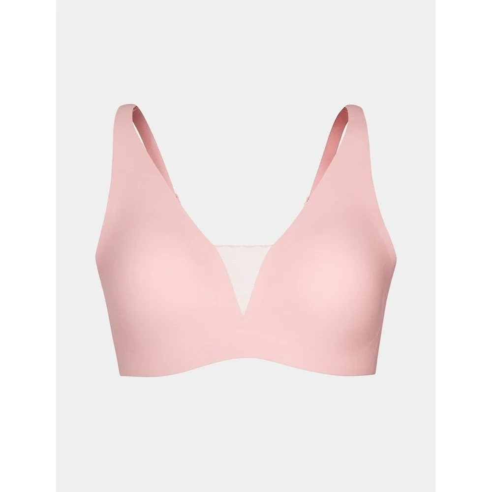 NWT Knix Revolution Shadow Mesh Wireless Bra - Size Med Rosewater